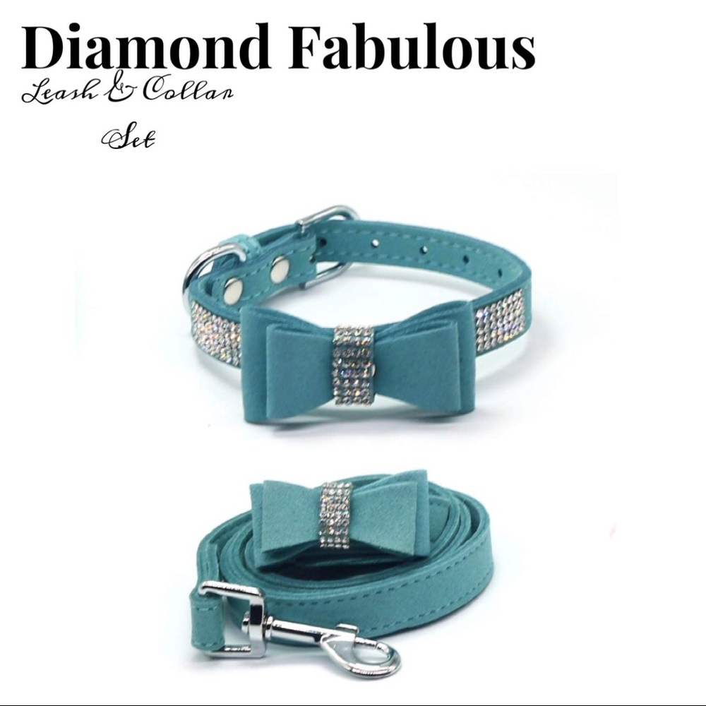 Medium  Diamond Fabulous Leash And Collar …